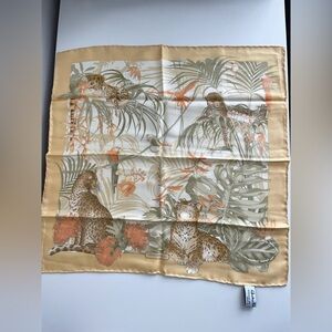 Salvatore Ferragamo Silk Jungle Print Scarf
